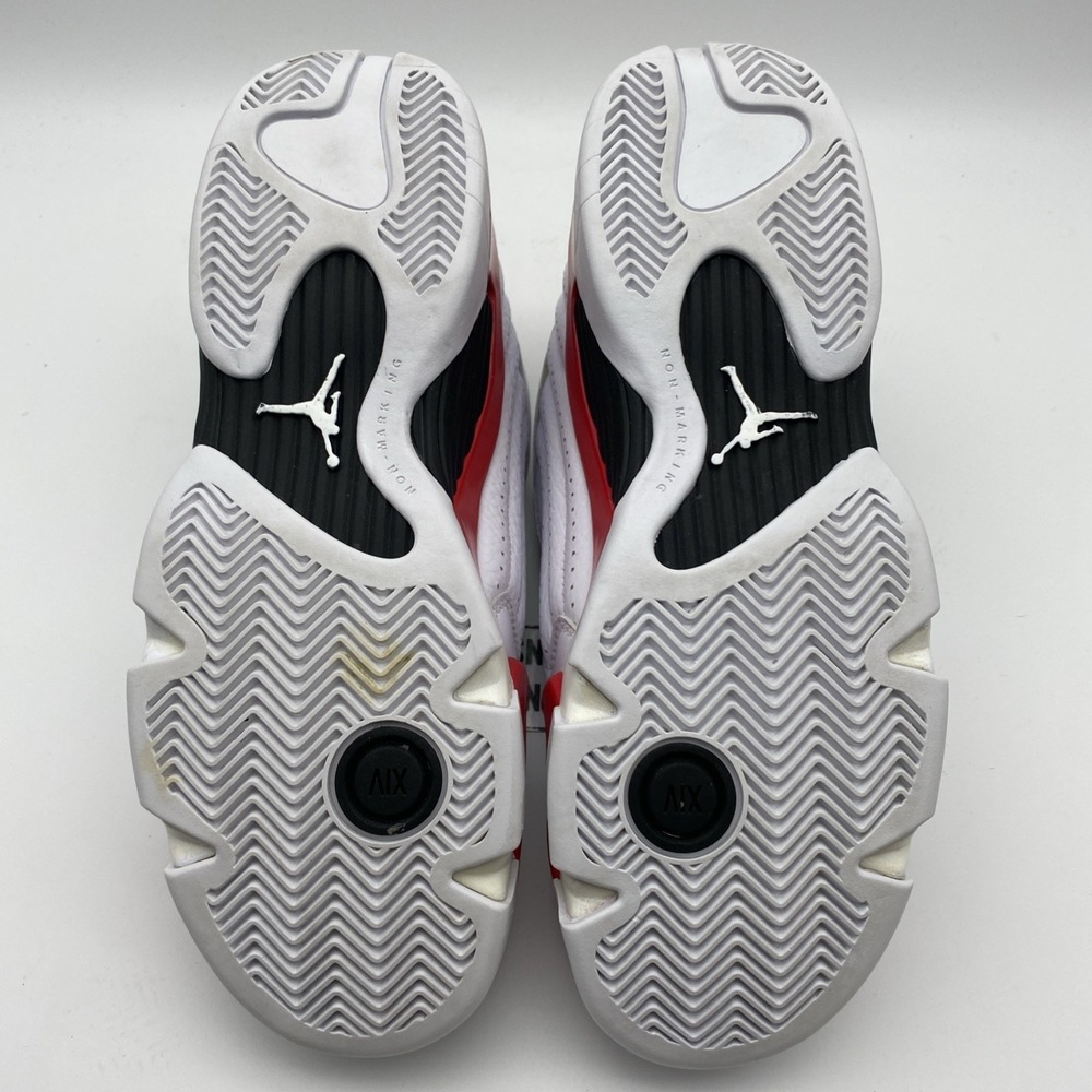 Size 7y (GS) - Jordan 14 Retro 2019 Mid Candy Cane (487524-100) - Picture 7 of 8